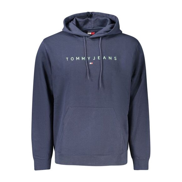 Tommy Hilfiger Blue Cotton Men's Hoodie Men's Sweatshirt